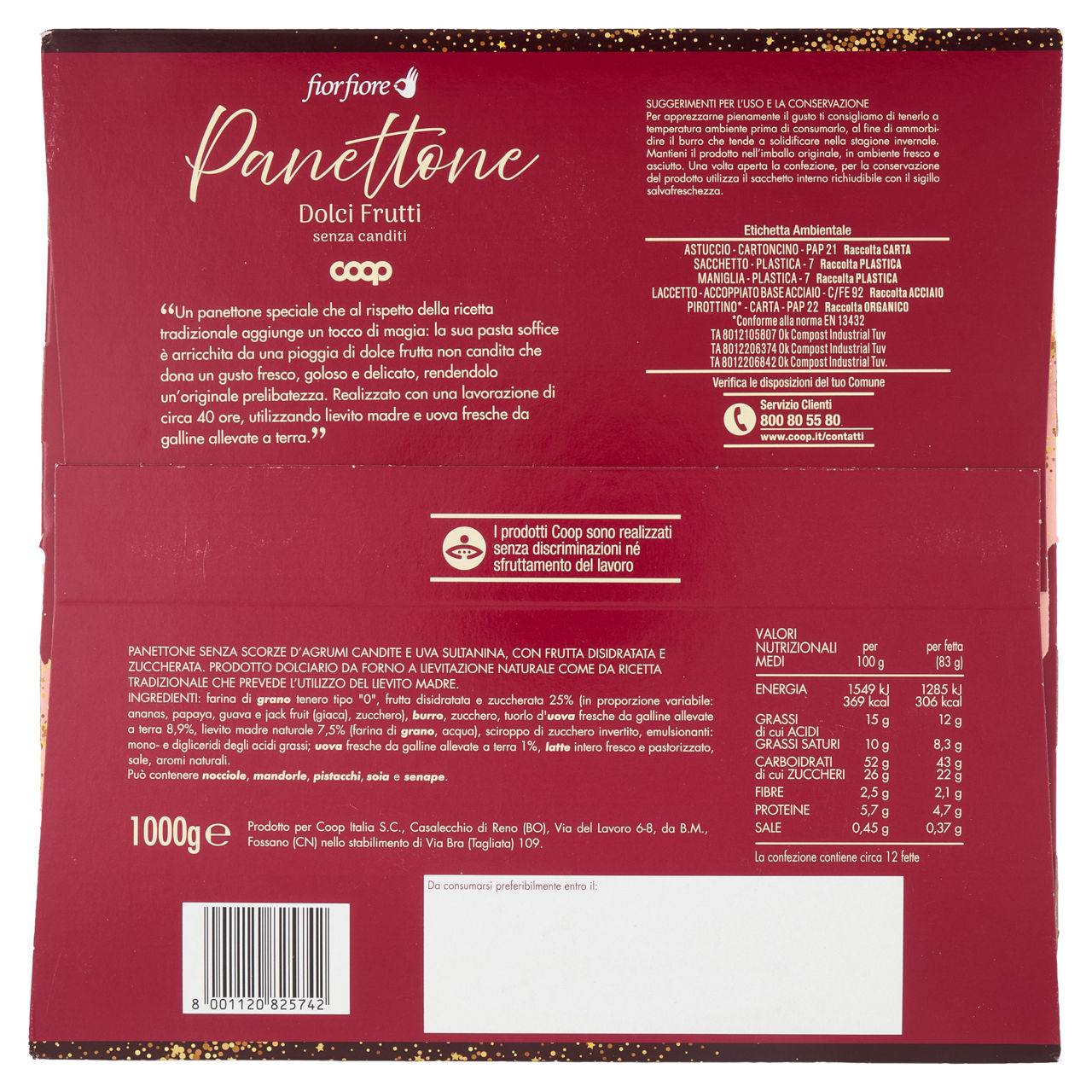 Panettone basso Dolci Frutti 1 kg - Immagine 11