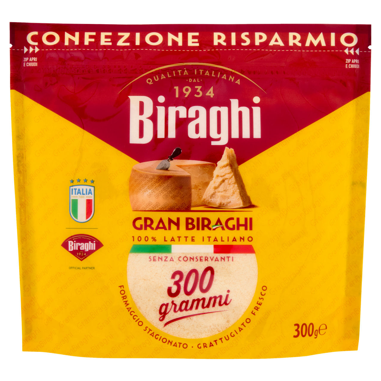 Formaggio stagionato grattugiato fresco 300 gr