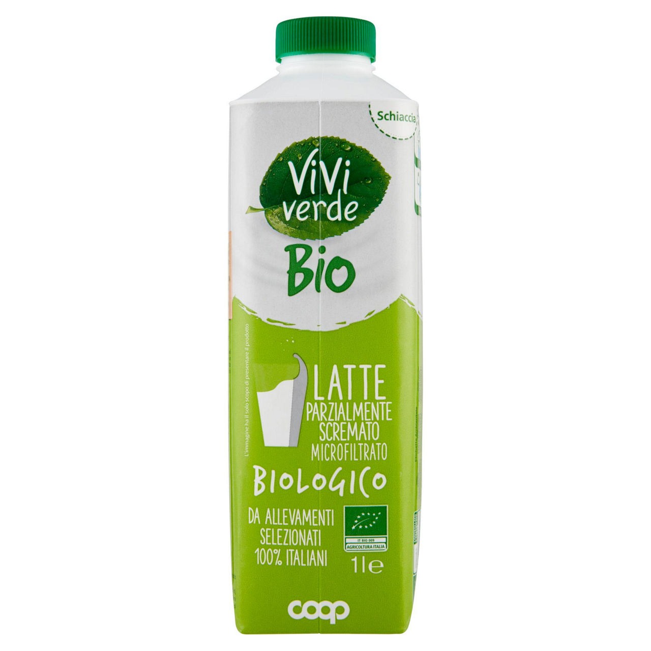 Latte parzialmente scremato microfiltrato bio 1 lt - Immagine 01