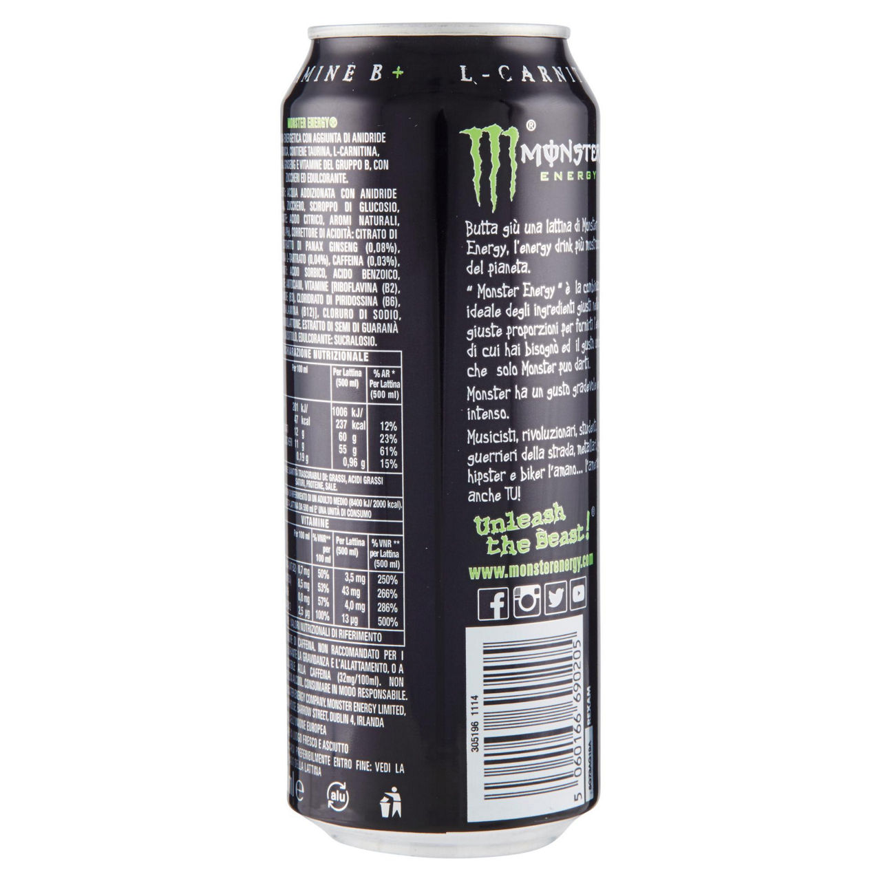 Bevanda energy drink monster classic lattina ml. 500 - Immagine 41
