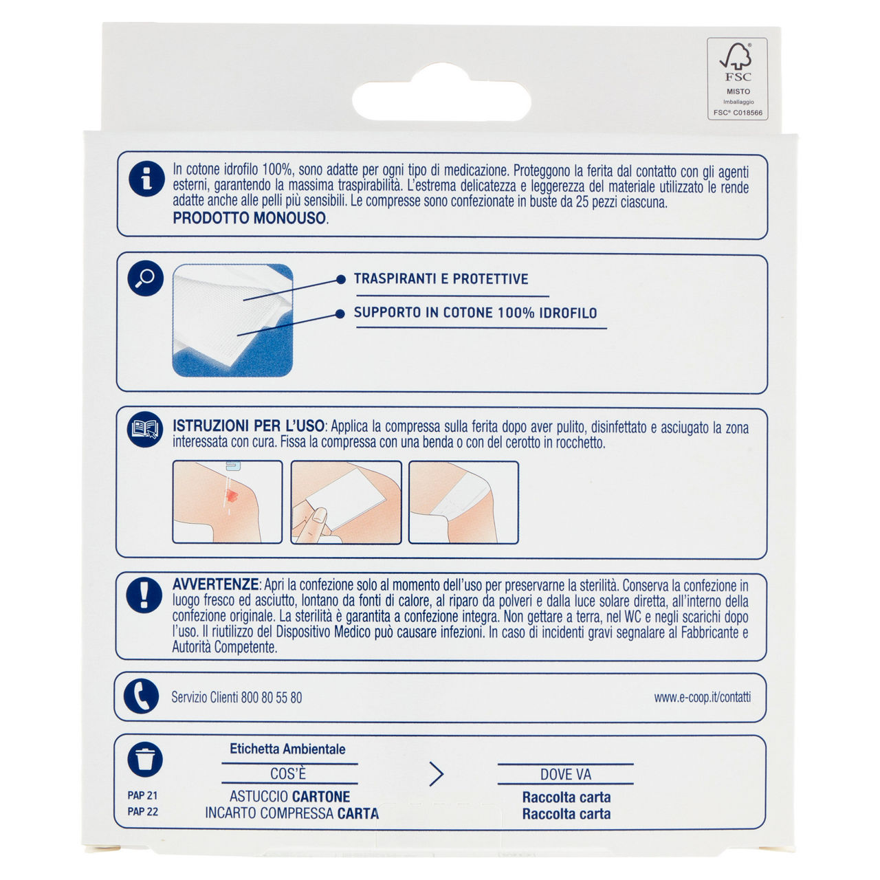 Compresse garza sterile coop 10x10 scatola pz 100 - Immagine 31