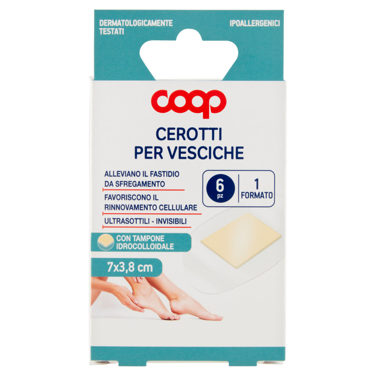Cerotti coop idrocolloidali per vesciche x6 scatola pz 1