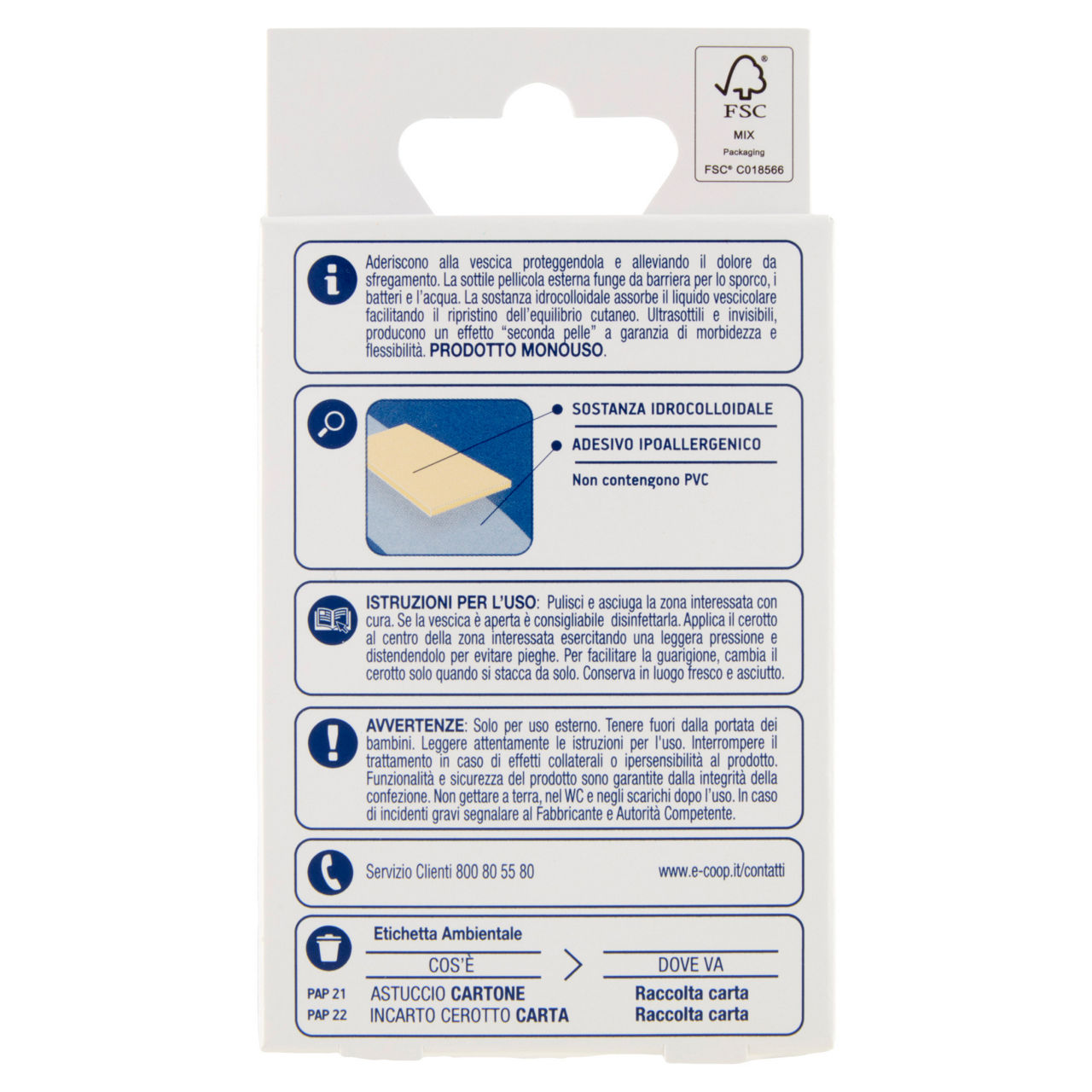 Cerotti coop idrocolloidali per vesciche x6 scatola pz 1 - Immagine 11