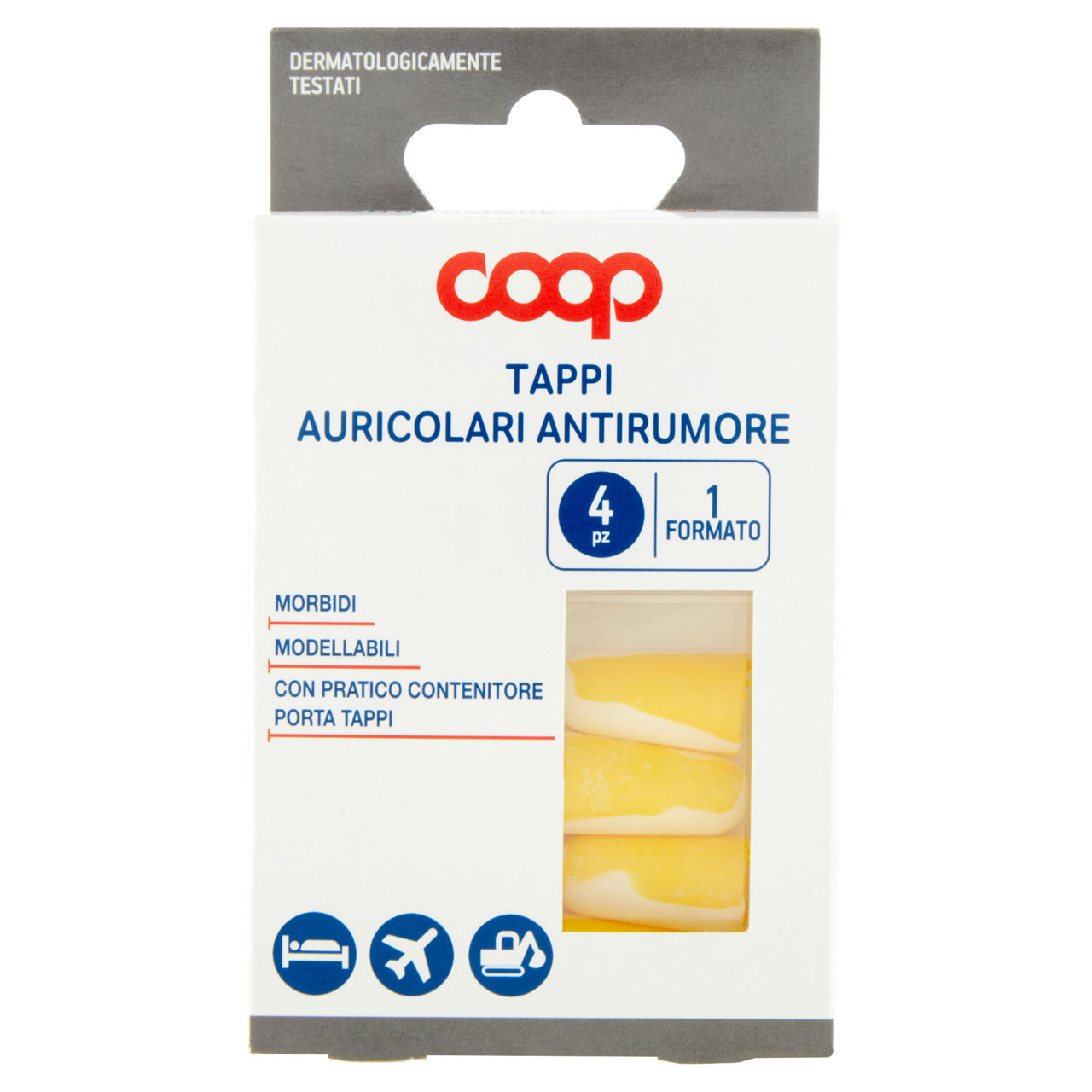 Tappi auricolari coop con contenitore scatola pz 4 - Immagine 01