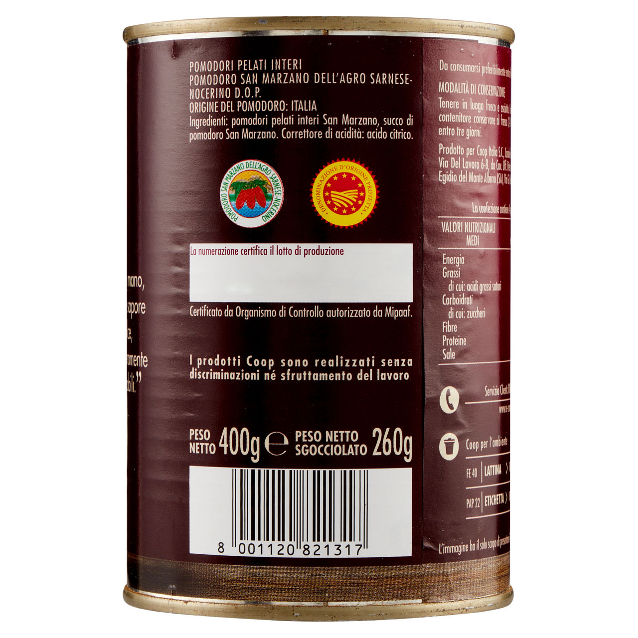 Pomodoro San Marzano DOP 400 gr - Immagine 11
