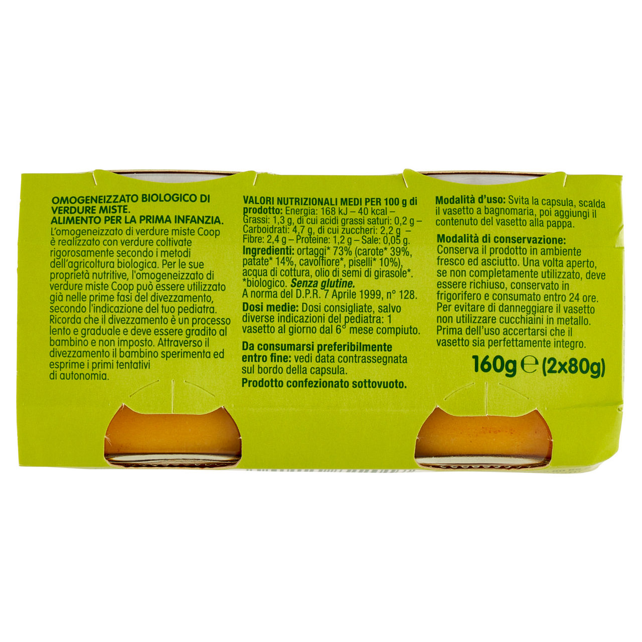Omogeneizzato di verdure miste bio 2 pz x 80 gr - Immagine 51