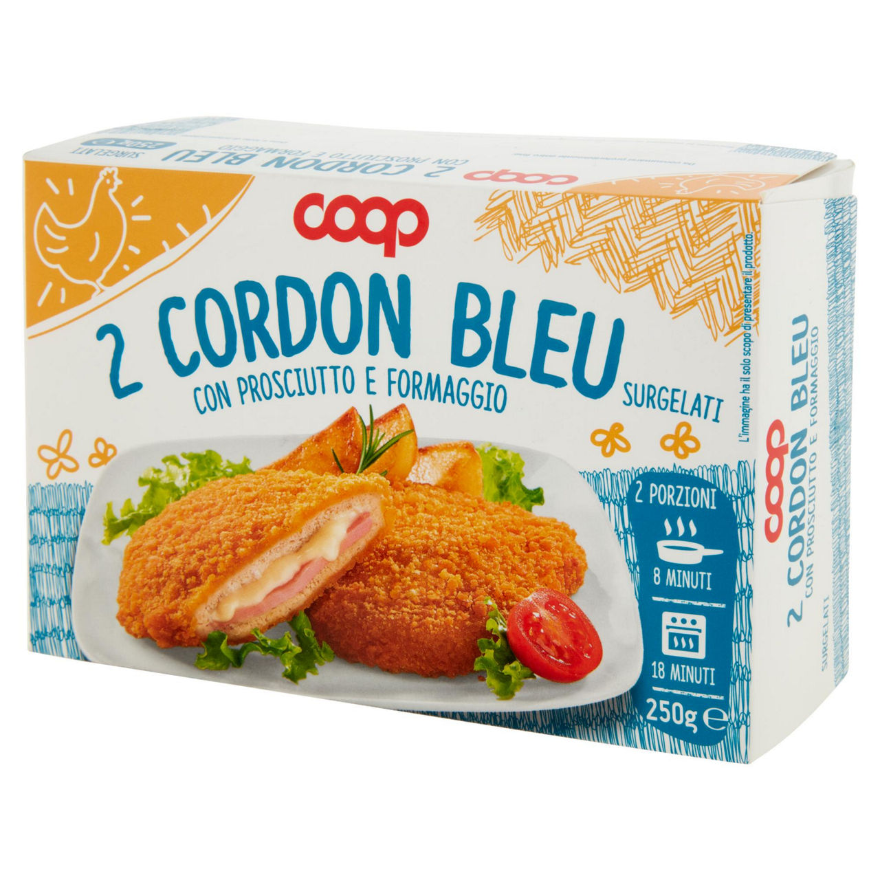 Cordon bleu con prosciutto e formaggio surgelati 2 pz 250 gr - Immagine 31