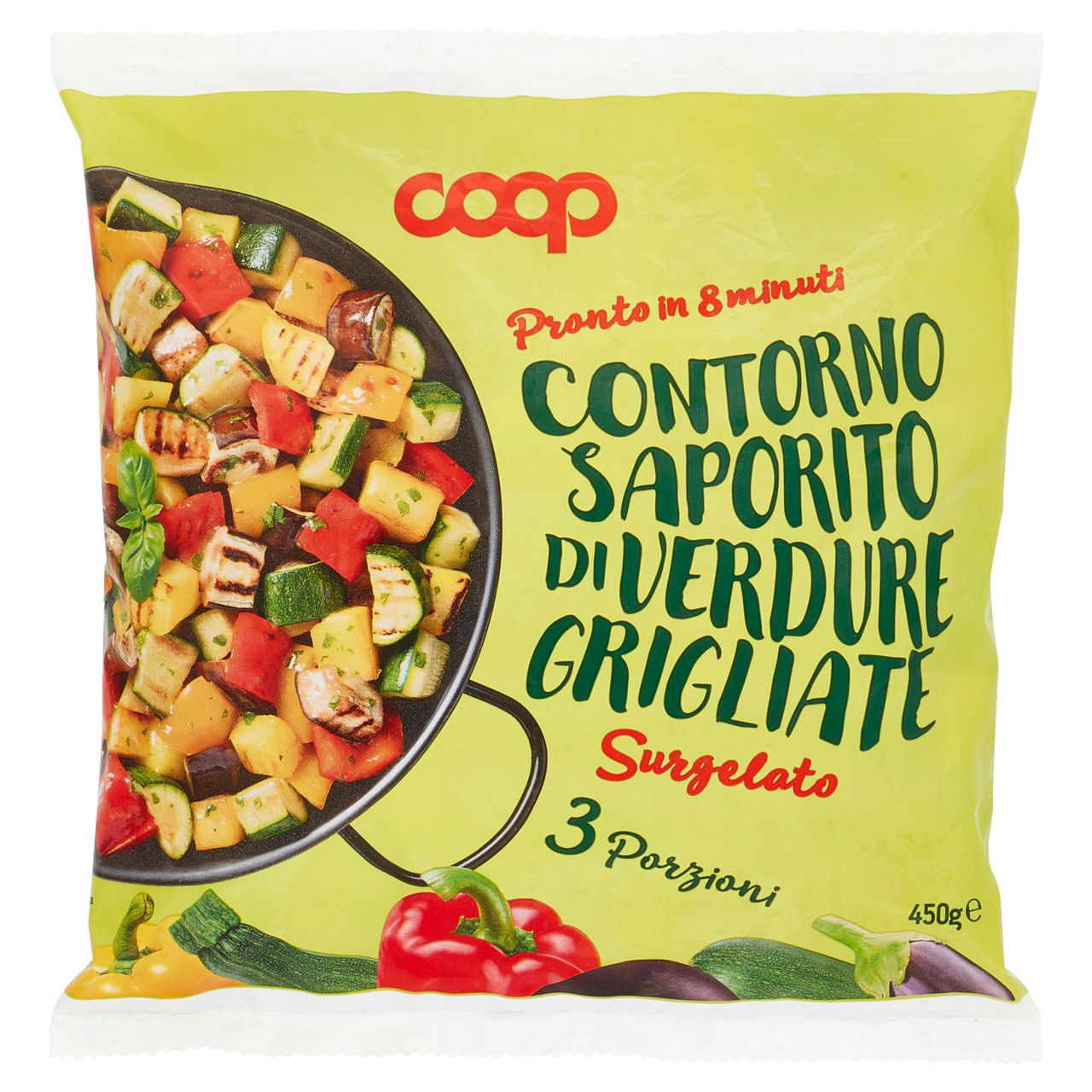 Contorno saporito di verdure grigliate surgelate 450 gr - Immagine 01