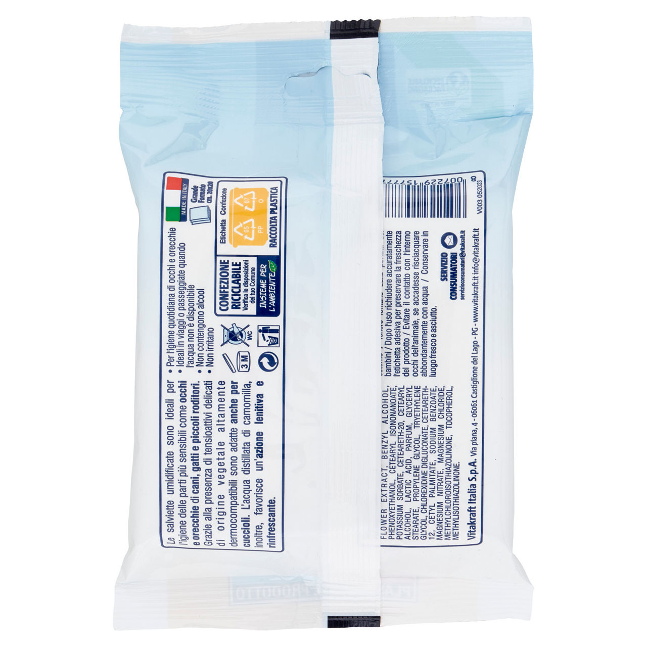 Salviette detergenti per occhi e orecchie di cani e gatti 15 pz - Immagine 21