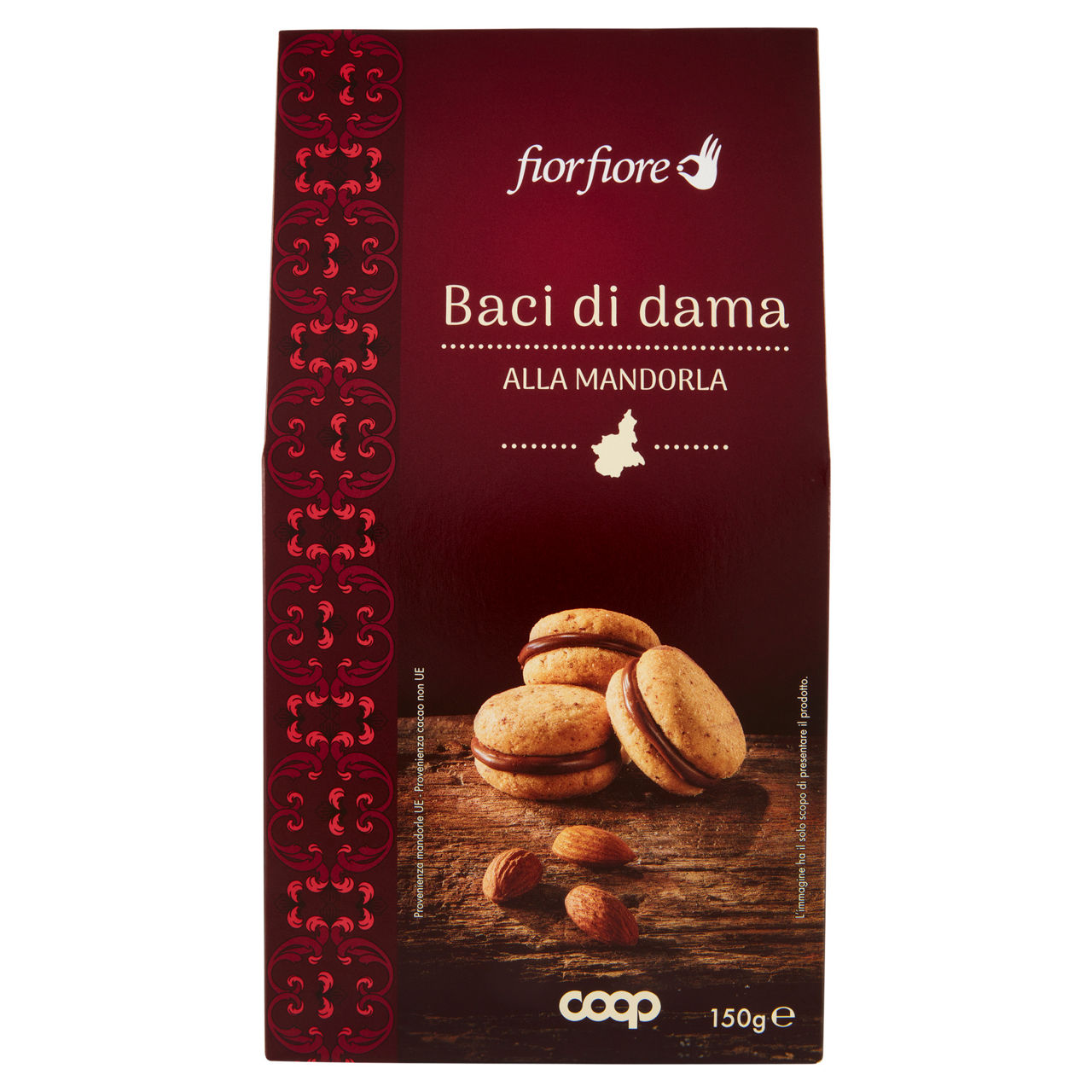 Biscotti baci di dama alla mandorla 150 gr - Immagine 01