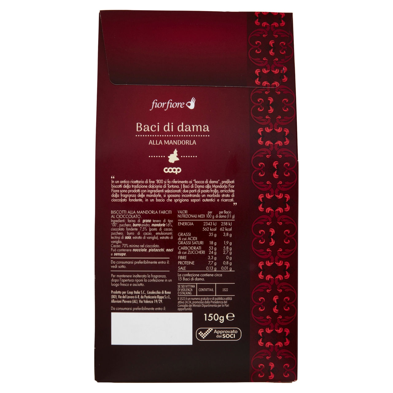 Biscotti baci di dama alla mandorla 150 gr - Immagine 21