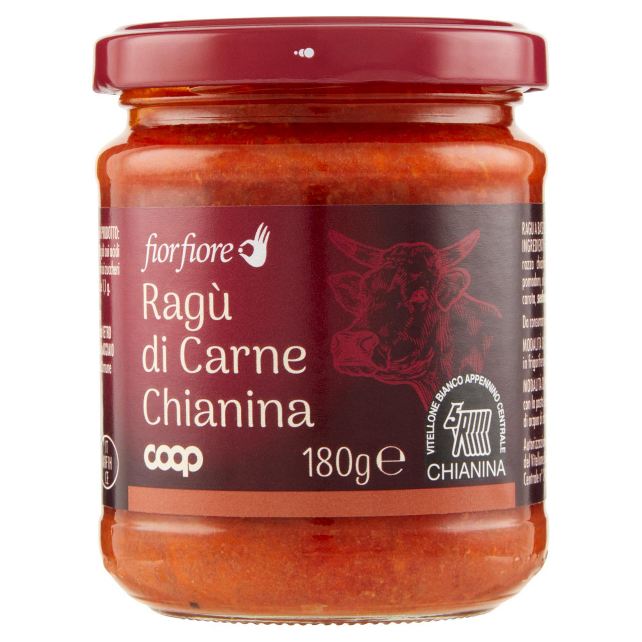 Ragù di Carne Chianina a base di Vitellone Bianco dell'Appennino Centrale IGP 180 gr - Immagine 01