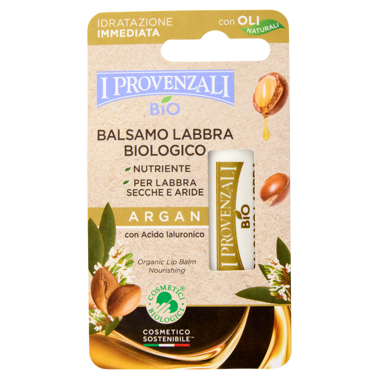 Balsamo labbra nutriente argan bio 1 pz - Immagine 01