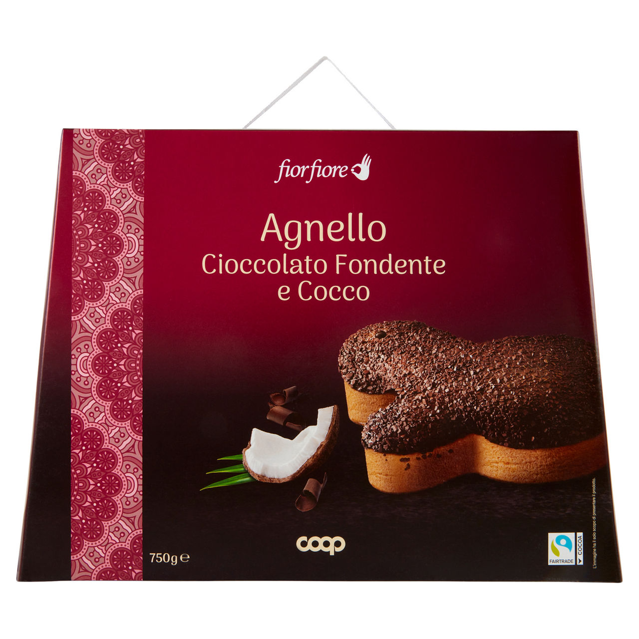 Agnello al cioccolato fondente e cocco 750 gr