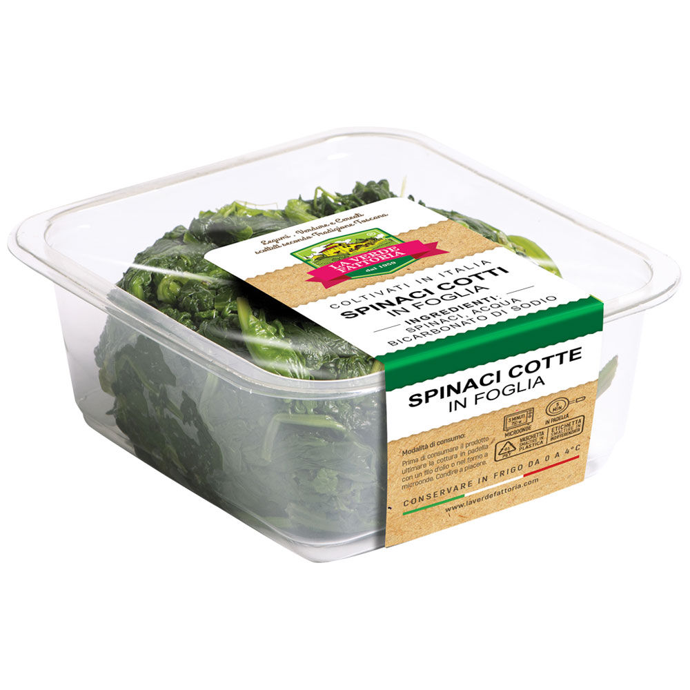 Spinaci cotti in foglia 400 gr
