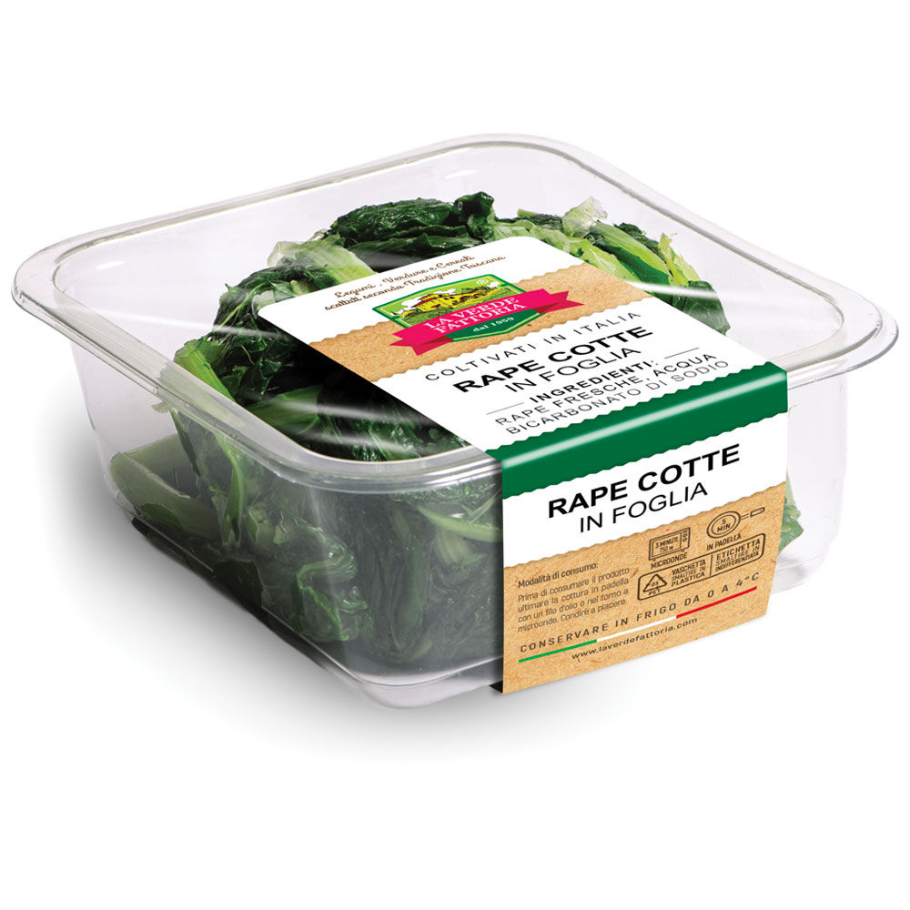 Rape cotte in foglia 400 gr