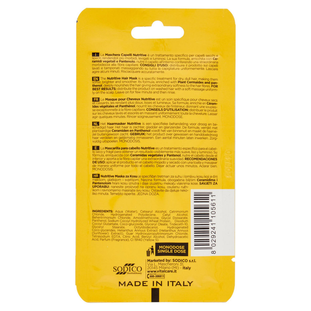 Impacco vitalcare idratante busta monodose ml. 25 - Immagine 51
