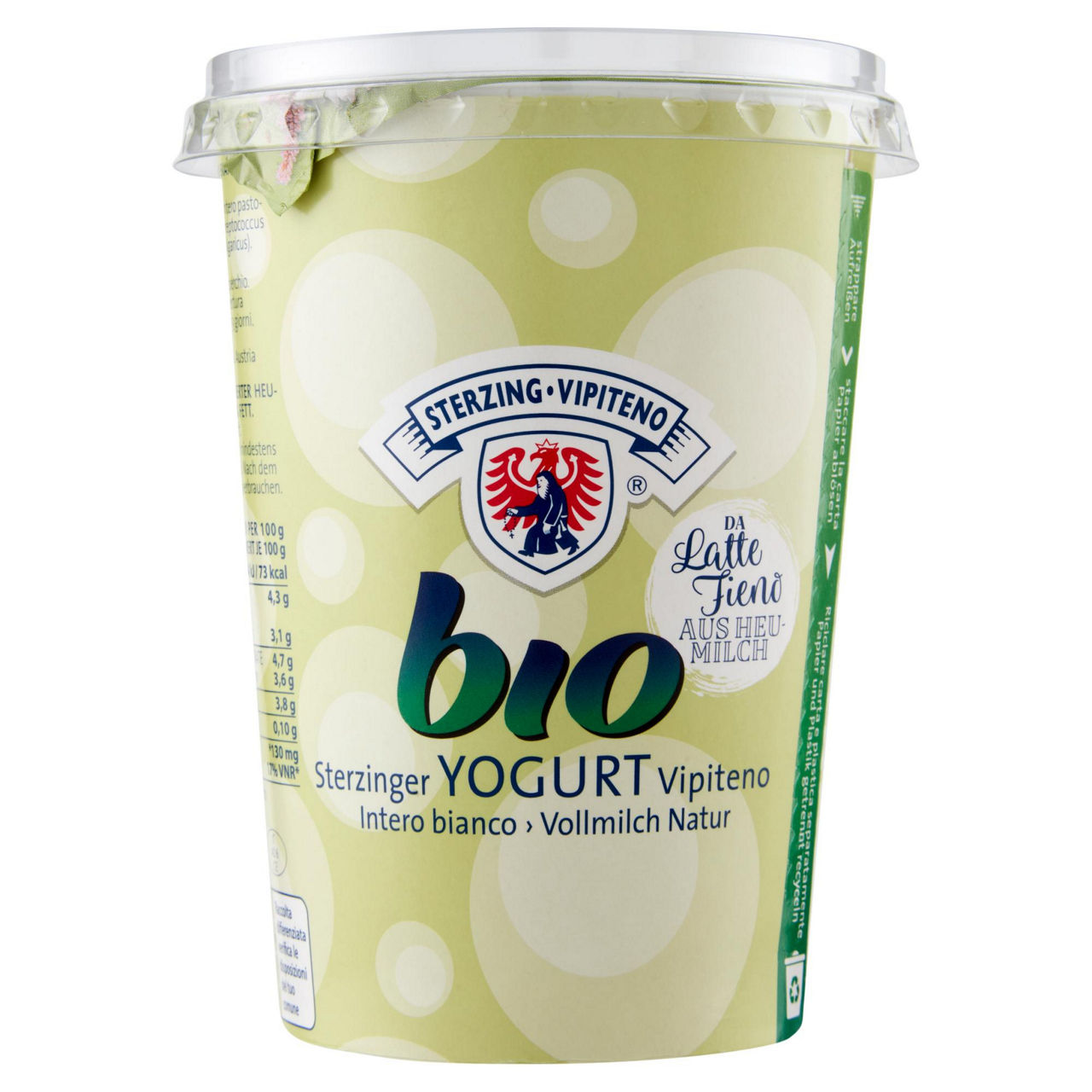 Yogurt bianco intero bio 500 gr - Immagine 01