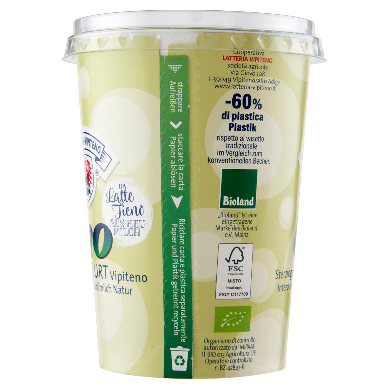 Yogurt bianco intero bio 500 gr - Immagine 41