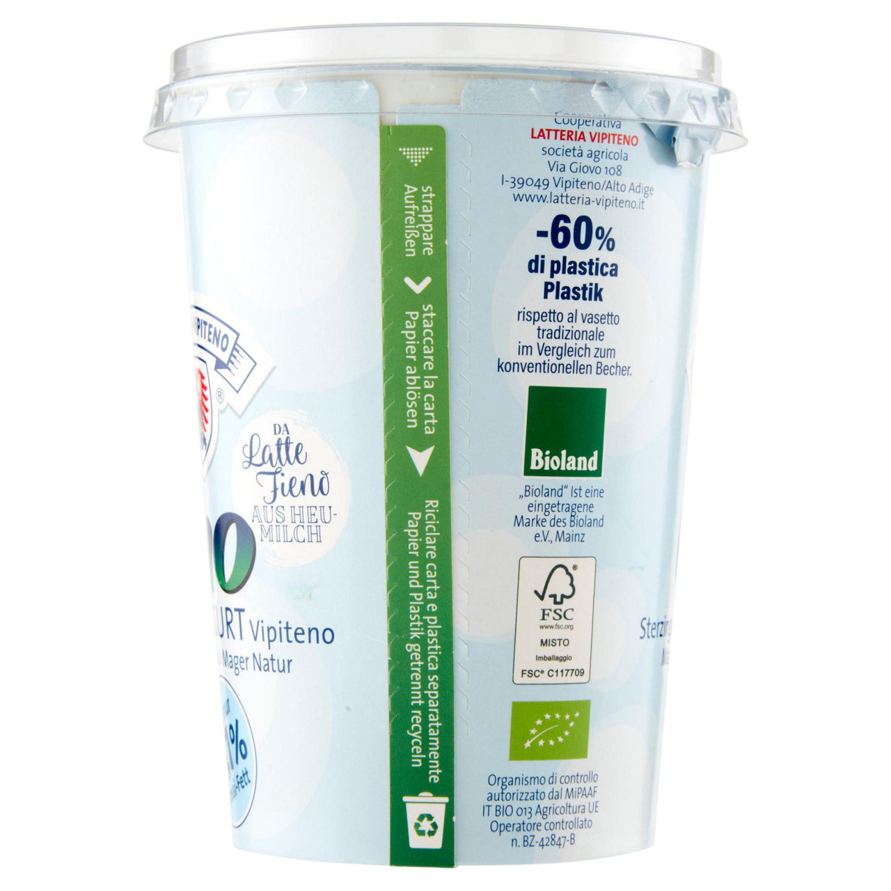 Yogurt bianco magro bio 500 gr - Immagine 21