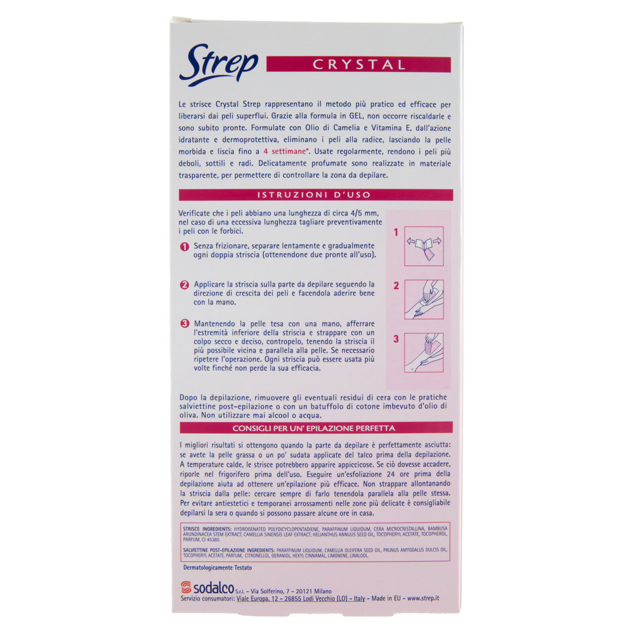 Strisce depilatorie corpo Crystal 20 pz - Immagine 11