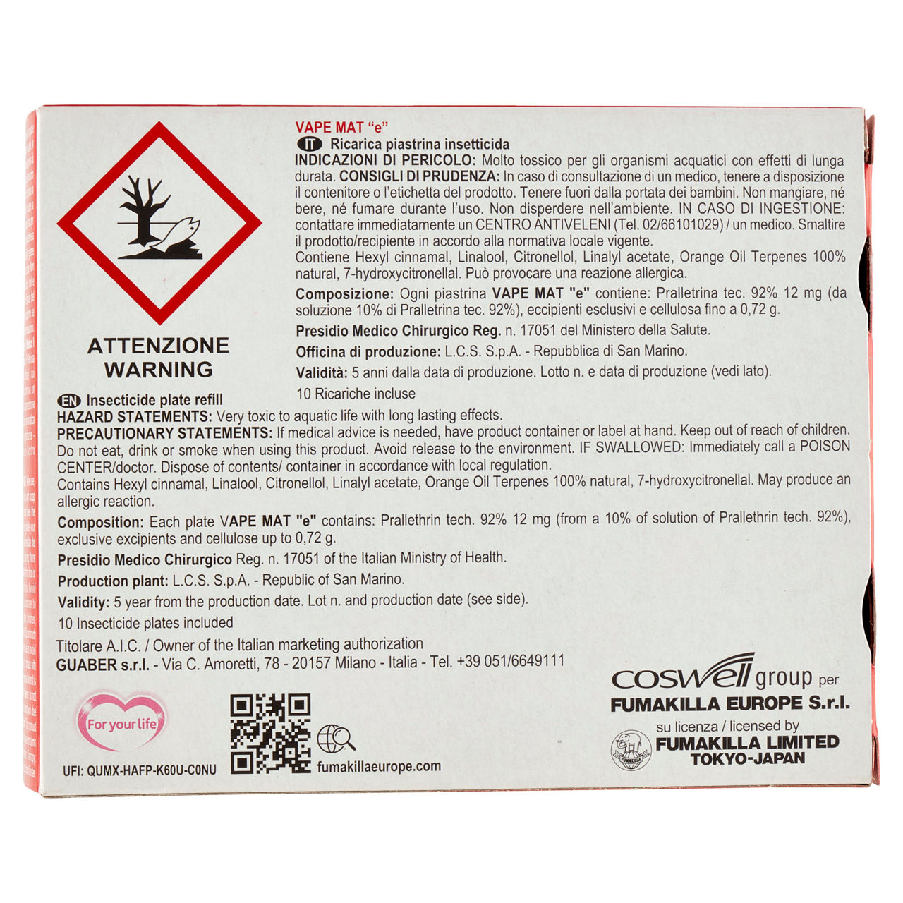Insetticida diffusore per piastrine con ricarica e filo avvolgibile 10 piastrine - Immagine 11