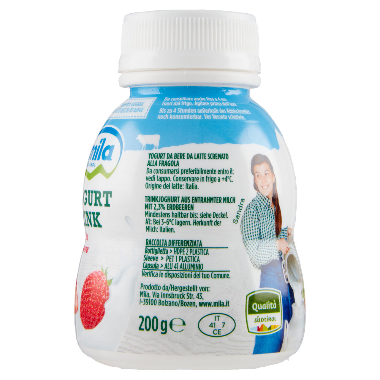 Yogurt da bere alla fragola 200 gr - Immagine 11