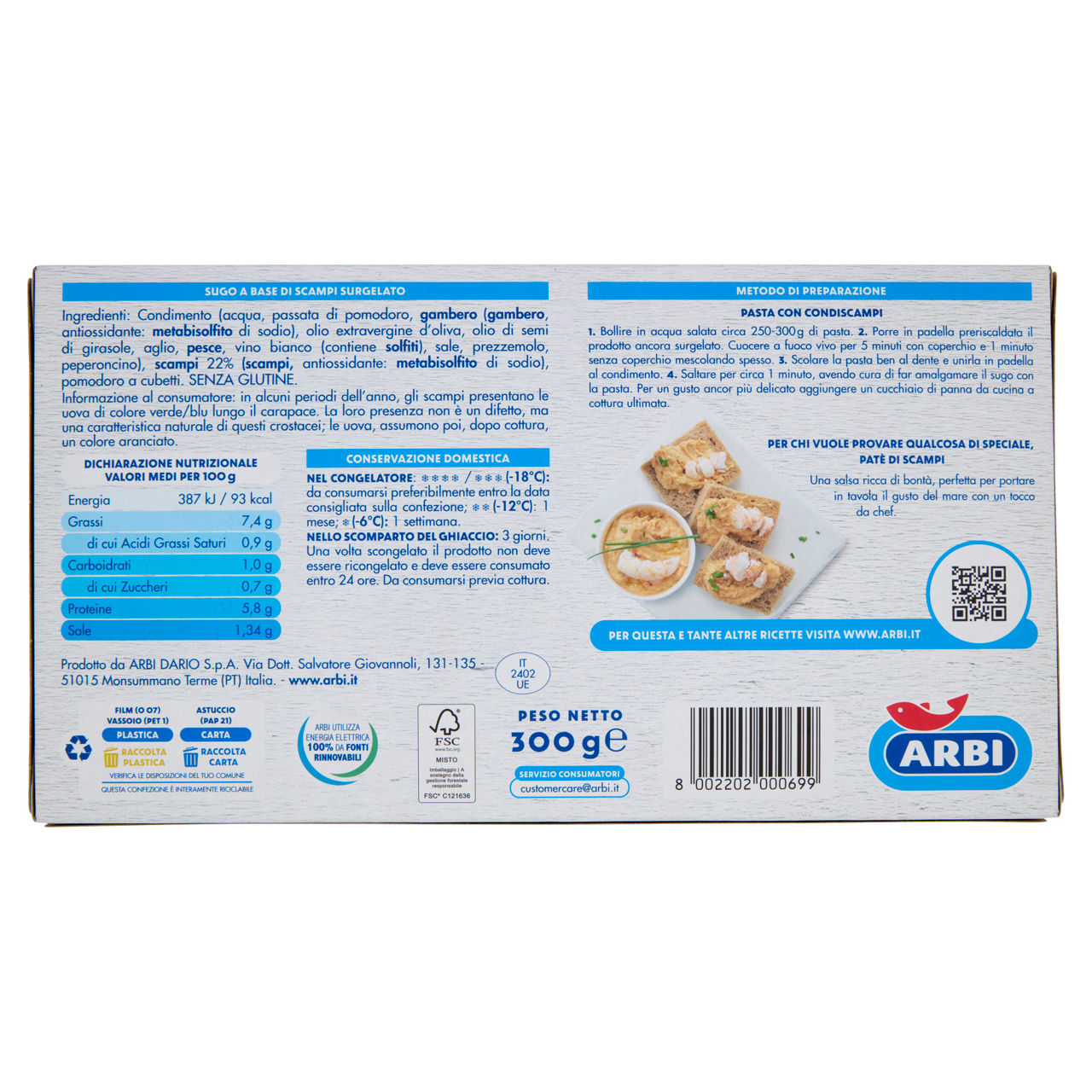 Sugo pronto agli scampi surgelato 300 gr - Immagine 31