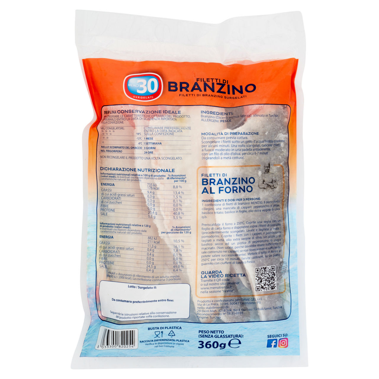 Filetti di branzino surgelati 360 gr - Immagine 31