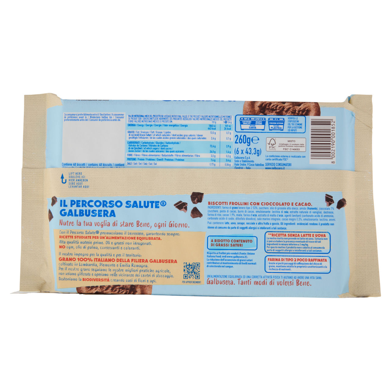 Biscotti frollini con gocce di cioccolato 260 gr - Immagine 51