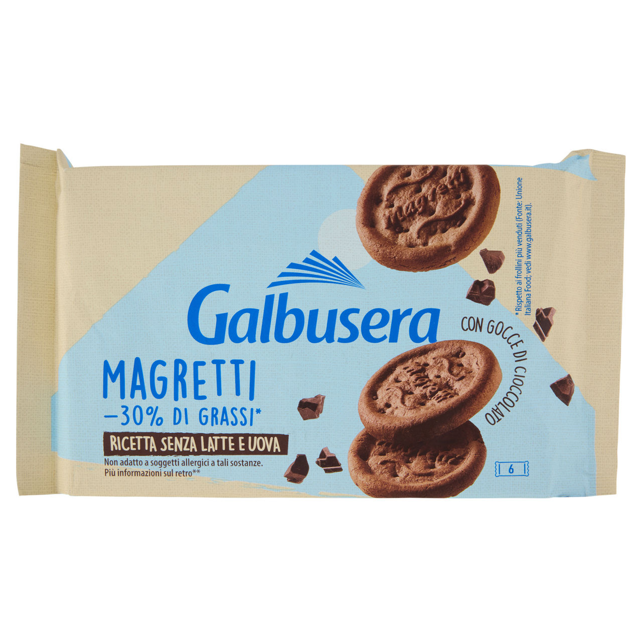 Biscotti frollini con gocce di cioccolato 260 gr
