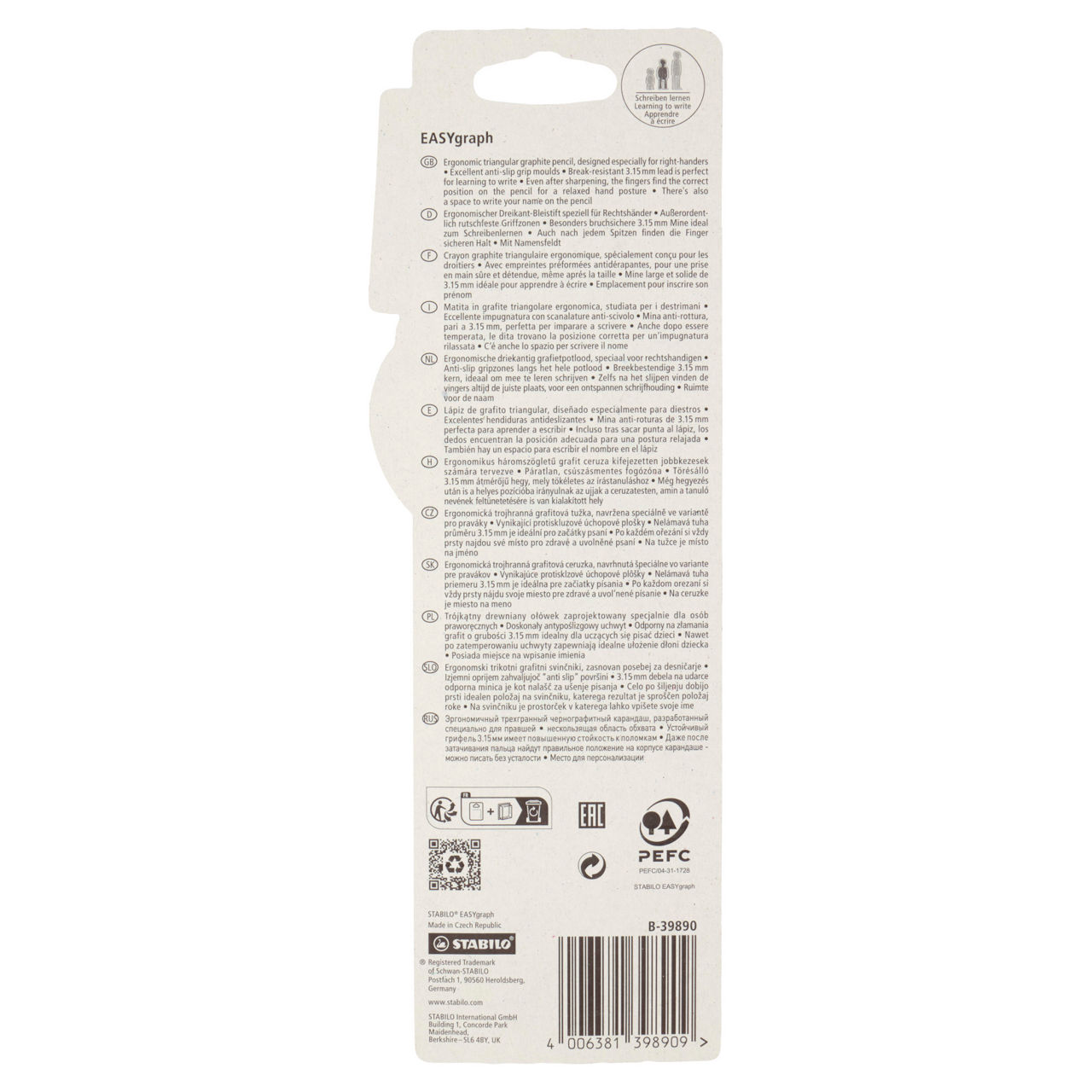 Stabilo bl 2 matite ergonomiche per dx easygraph - Immagine 11