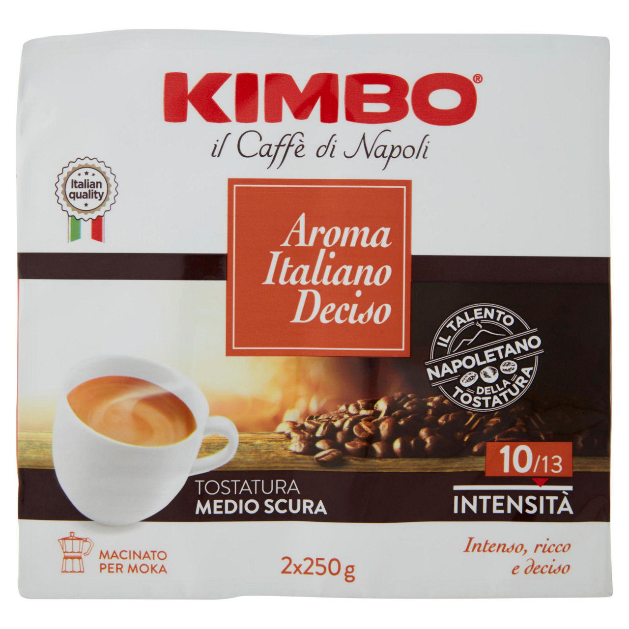 Caffè aroma Italiano deciso macinato 2 pz x 250 gr - Immagine 01