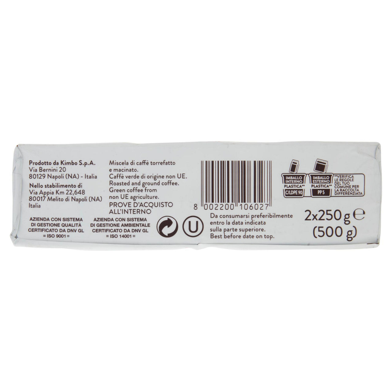 Caffè aroma Italiano deciso macinato 2 pz x 250 gr - Immagine 51
