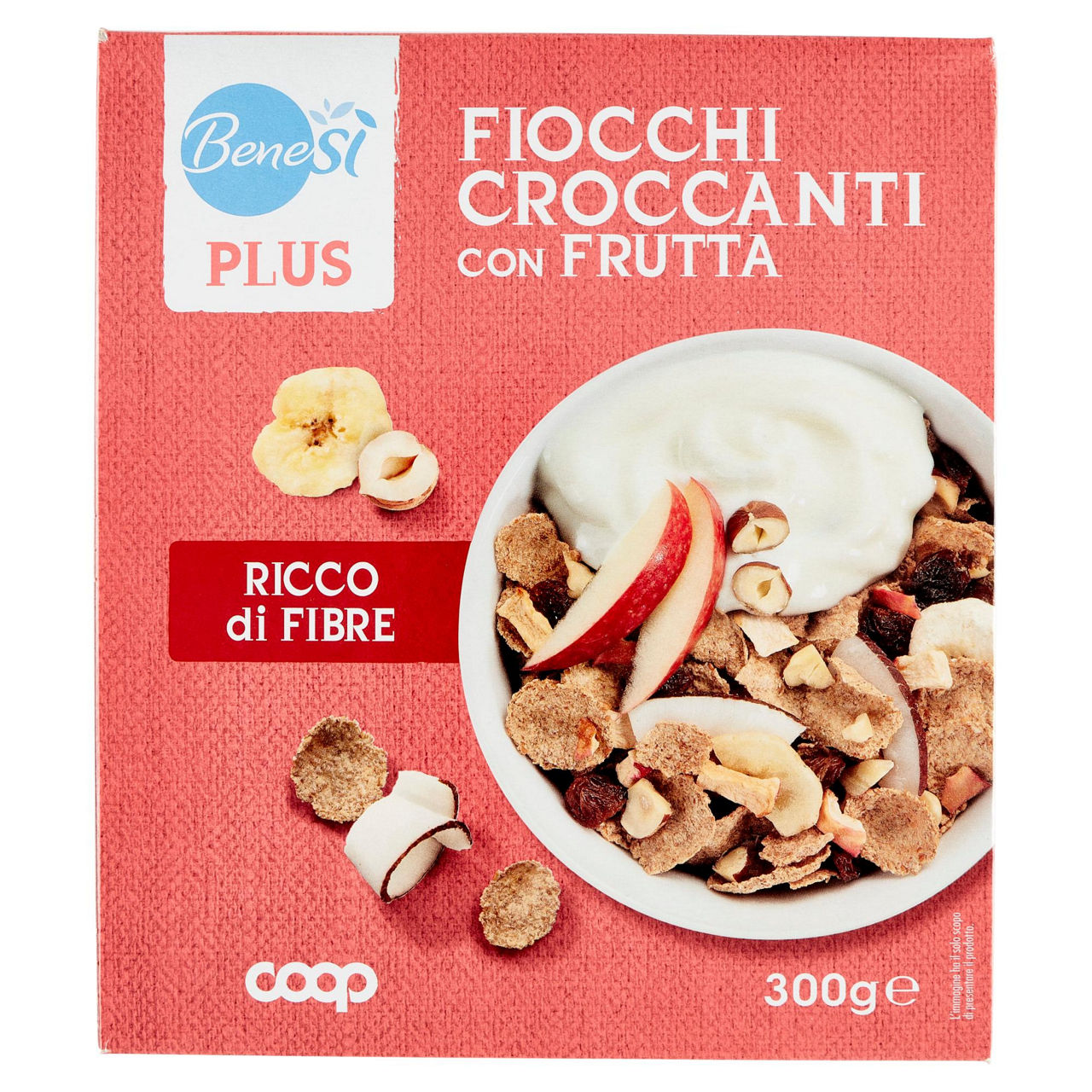 Fiocchi croccanti con frutta cocco banana mela uvetta nocciola 300 g - Immagine 61