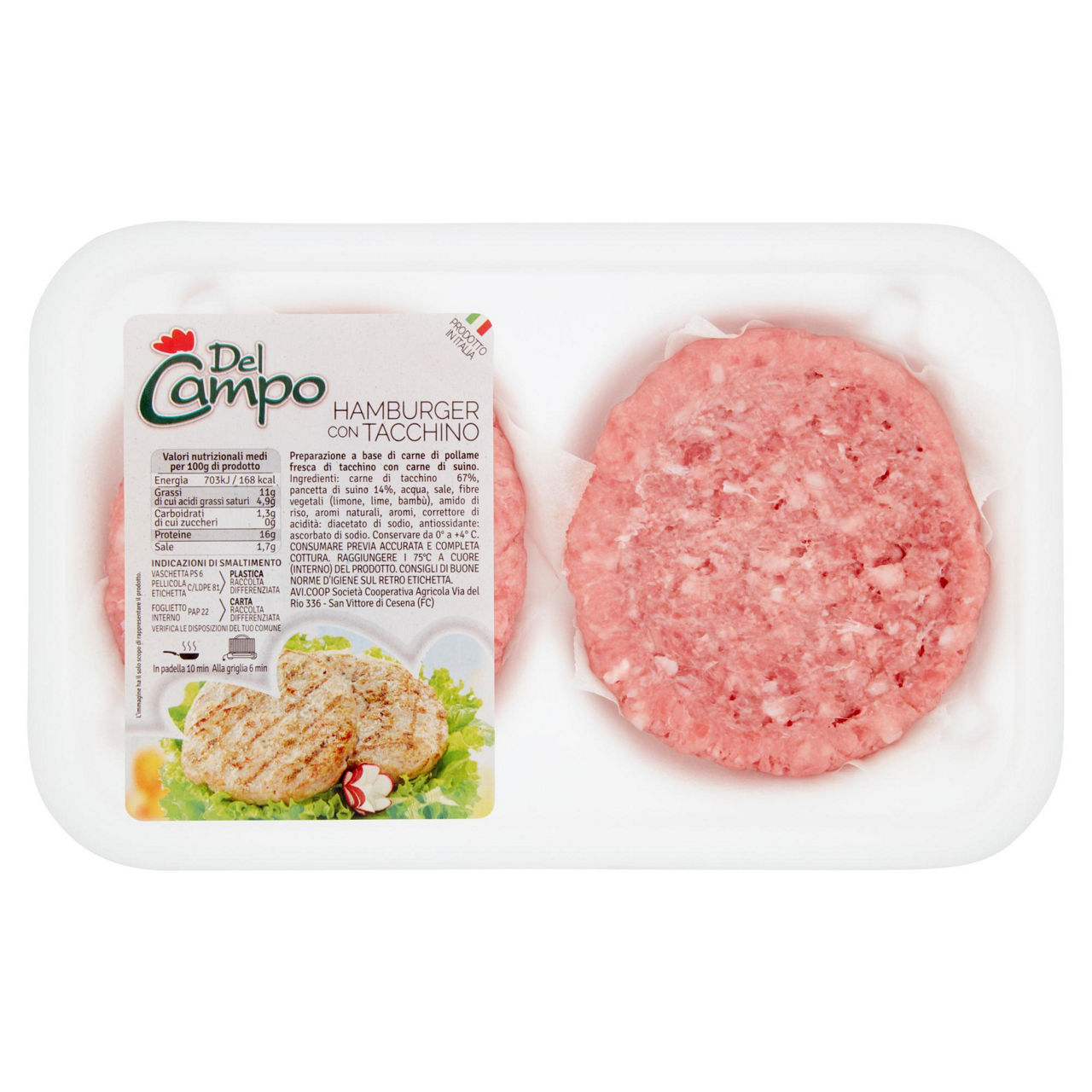 Hamburger con tacchino 2 pz 204 gr - Immagine 01