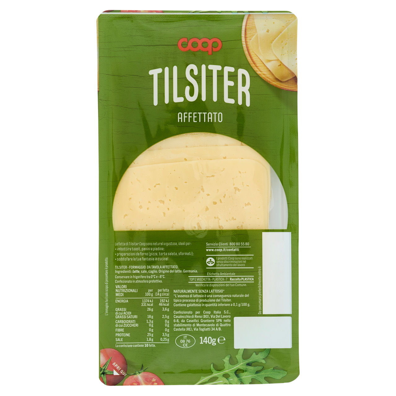 Formaggio Tilsiter a fette 140 gr