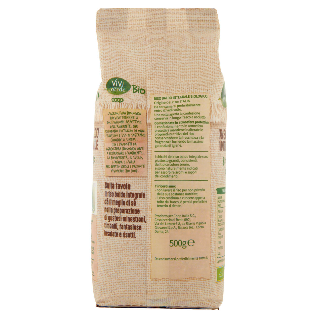 Riso baldo integrale biologico 100% italiano vivi verde 500 g - Immagine 21