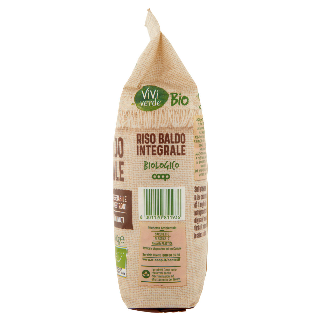 Riso baldo integrale biologico 100% italiano vivi verde 500 g - Immagine 31