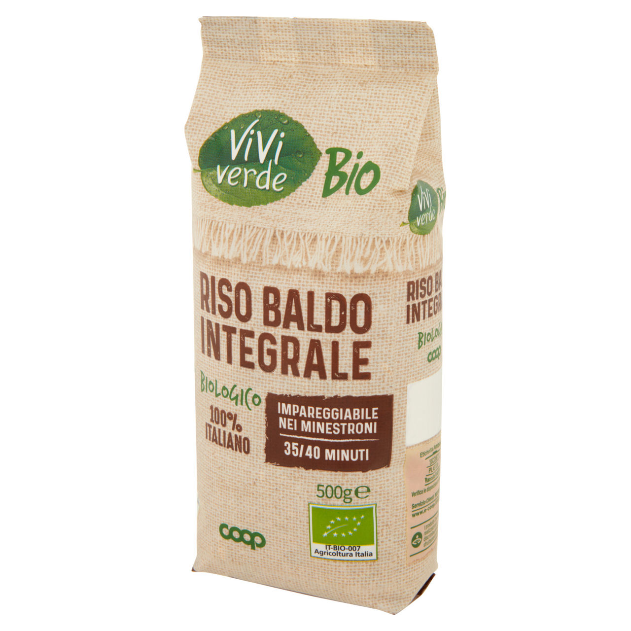 Riso baldo integrale biologico 100% italiano vivi verde 500 g - Immagine 51
