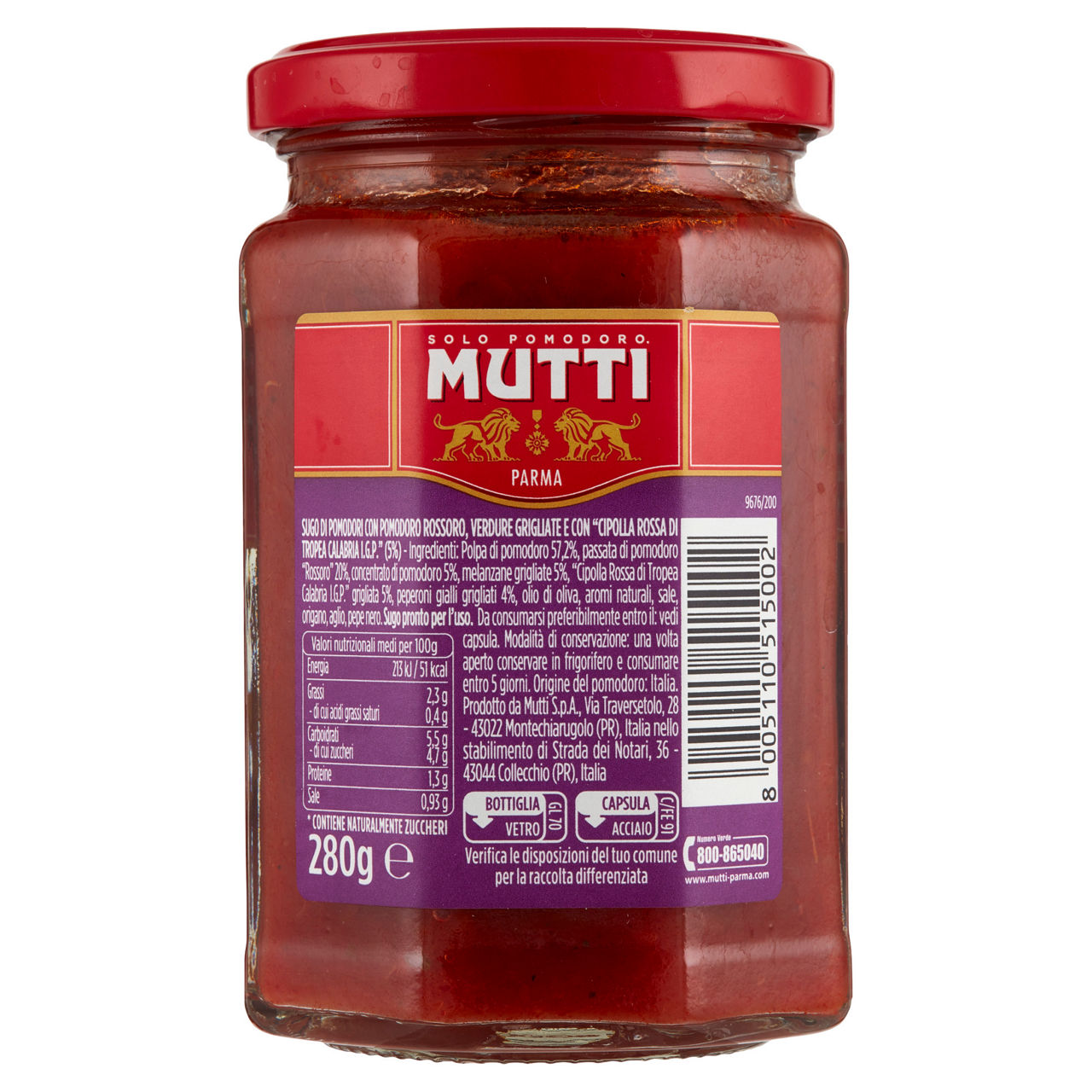 Sugo semplice con pomodoro e verdure grigliate 280 gr - Immagine 31