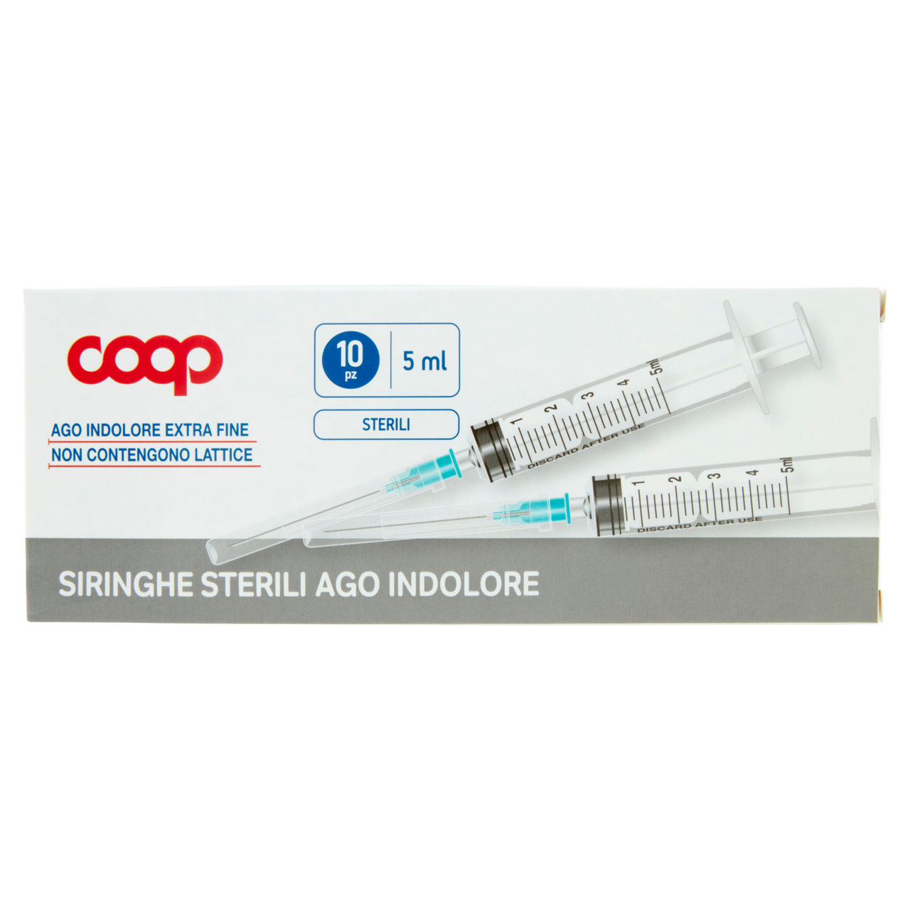 Siringhe sterili coop ago indolore 5 ml scatola 10pz - Immagine 01