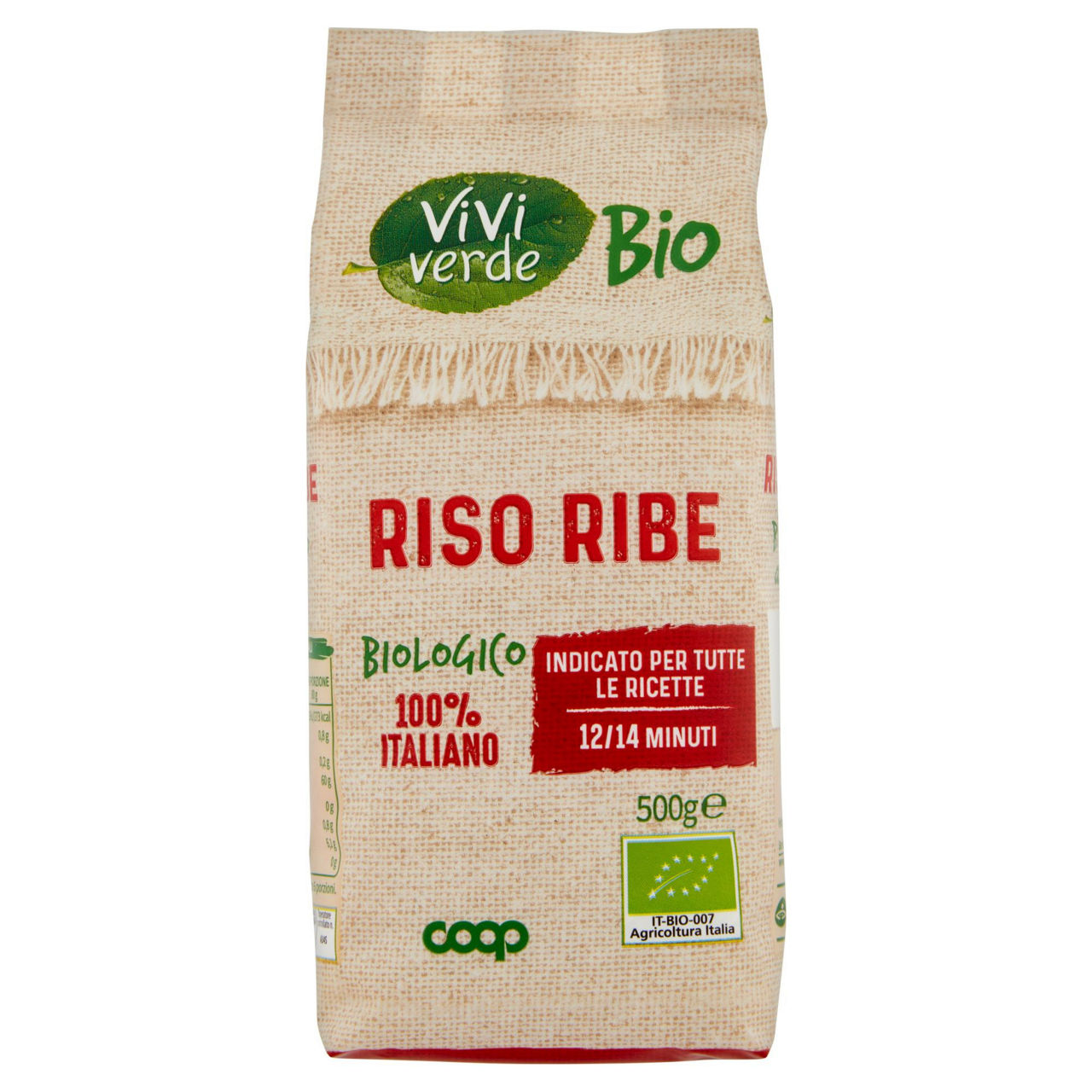 Riso ribe biologico vivi verde 500 g