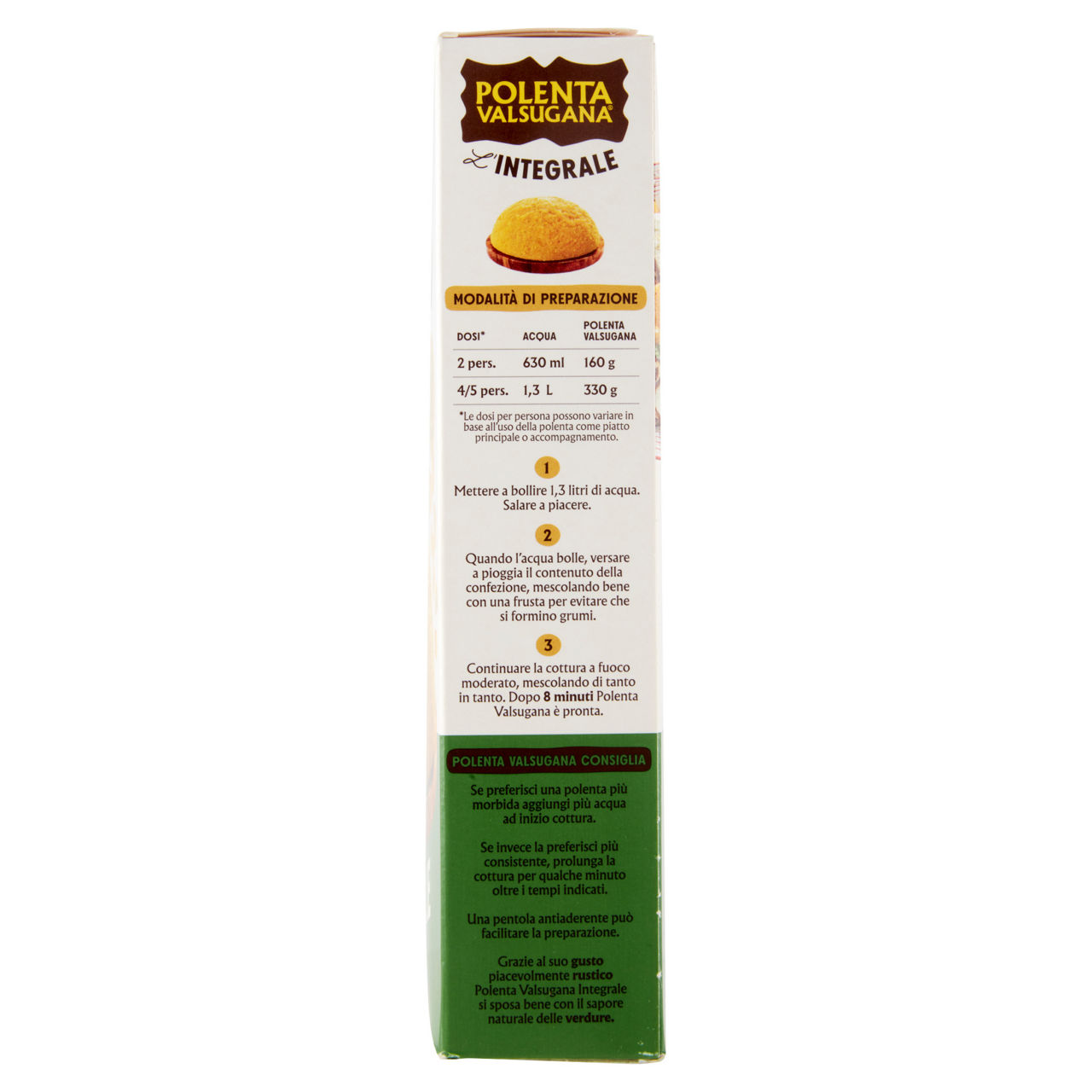 Polenta integrale valsugana scatola gr 330 - Immagine 51