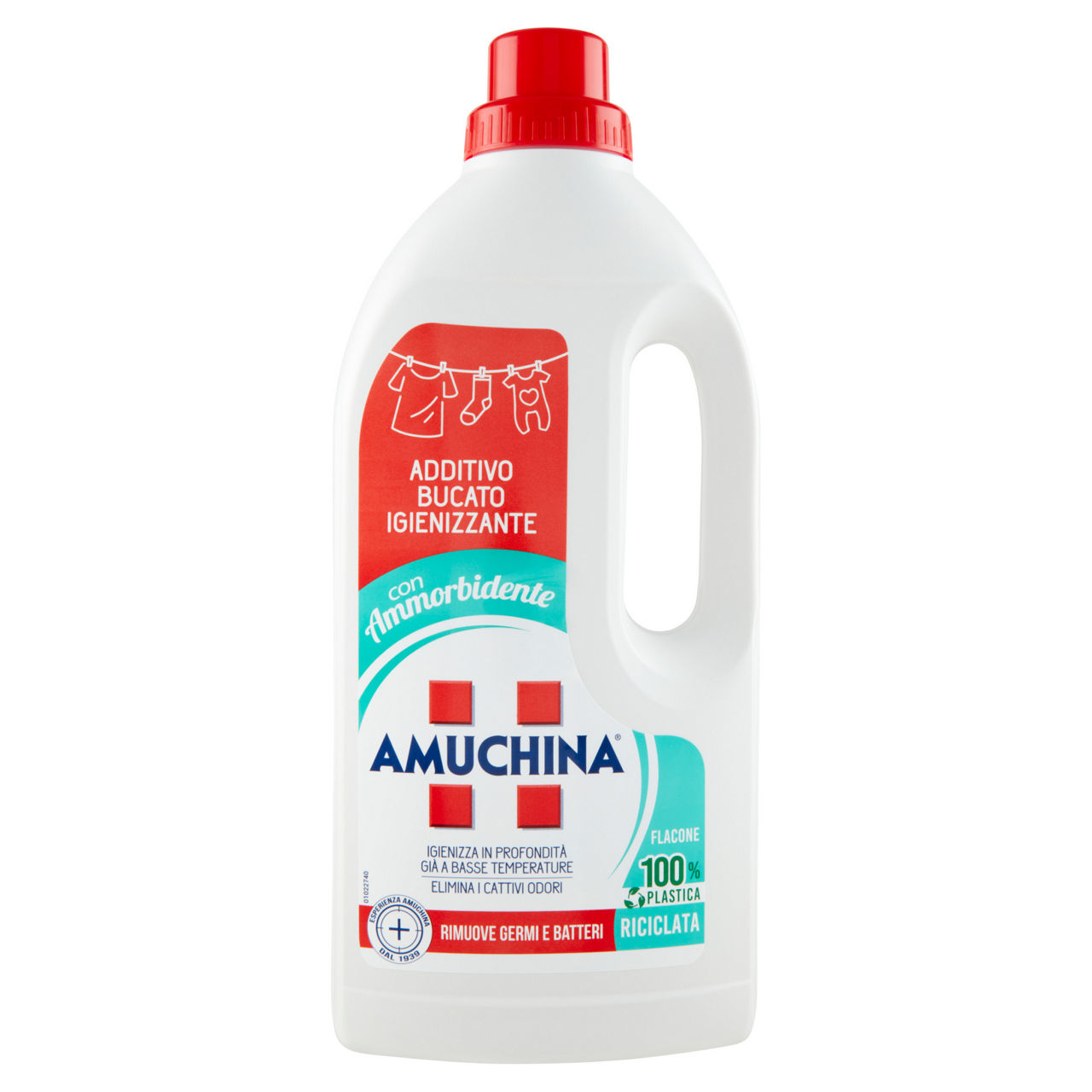 Additivo per bucato igienizzante con ammorbidente 1 lt
