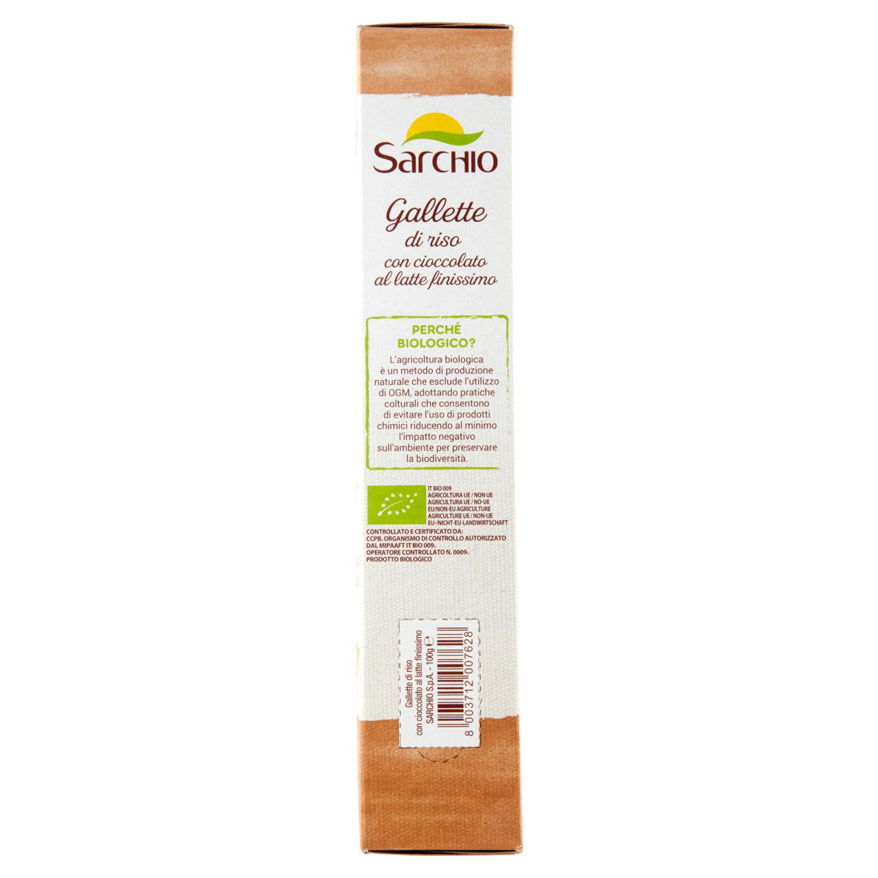 Gallette di riso integrale con cioccolato al latte finissimo  bio 100 gr - Immagine 51