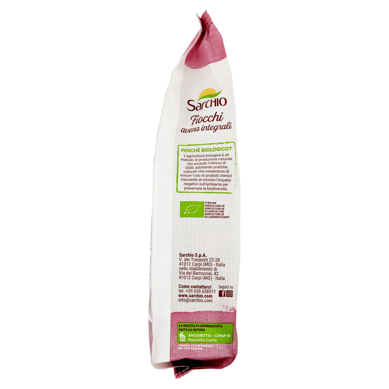 Fiocchi d'avena bio sarchio sacchetto 375g - Immagine 41