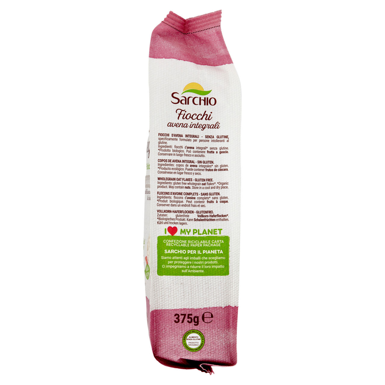 Fiocchi d'avena bio sarchio sacchetto 375g - Immagine 21