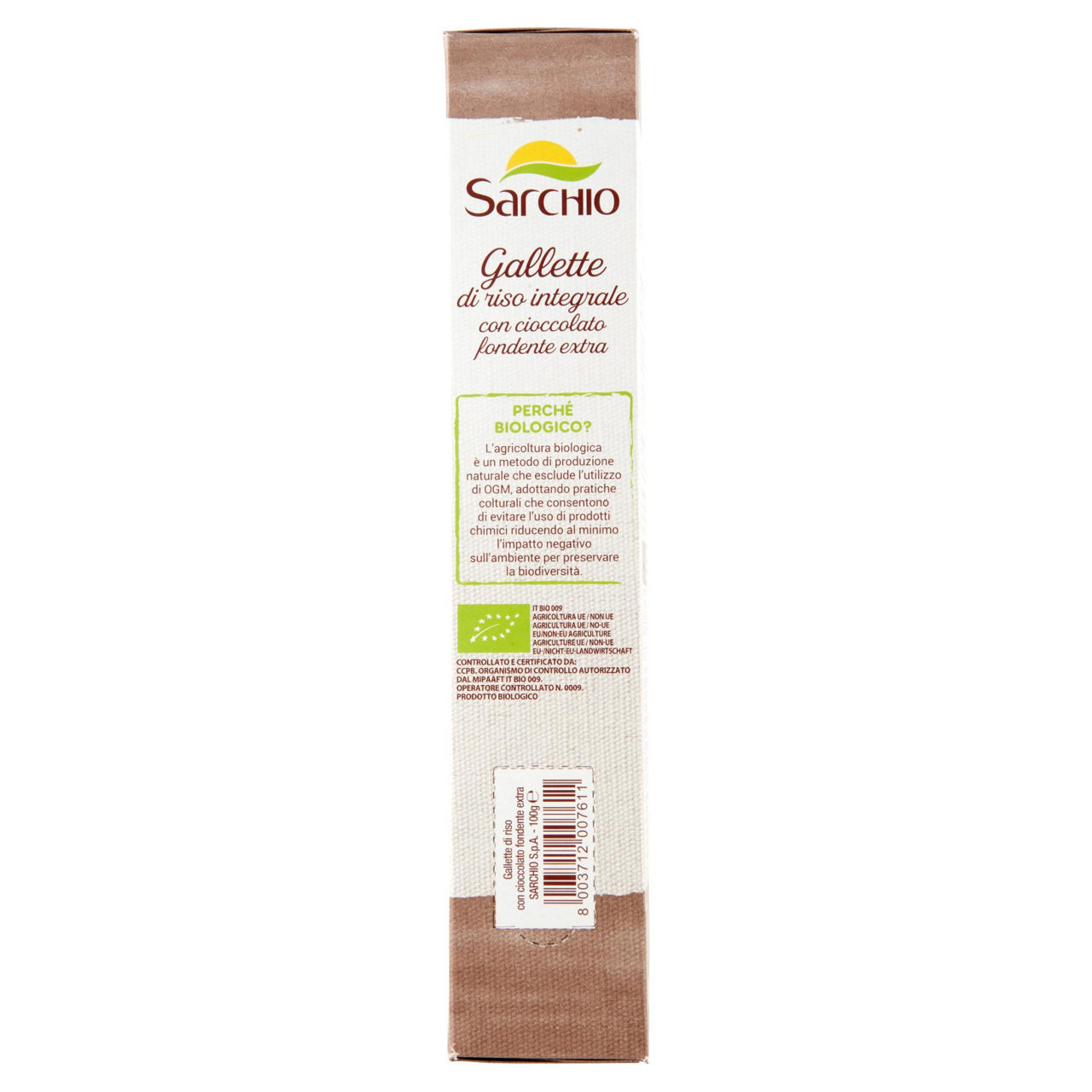 Gallette di riso con cioccolato fondente extra senza glutine bio 100 gr - Immagine 51