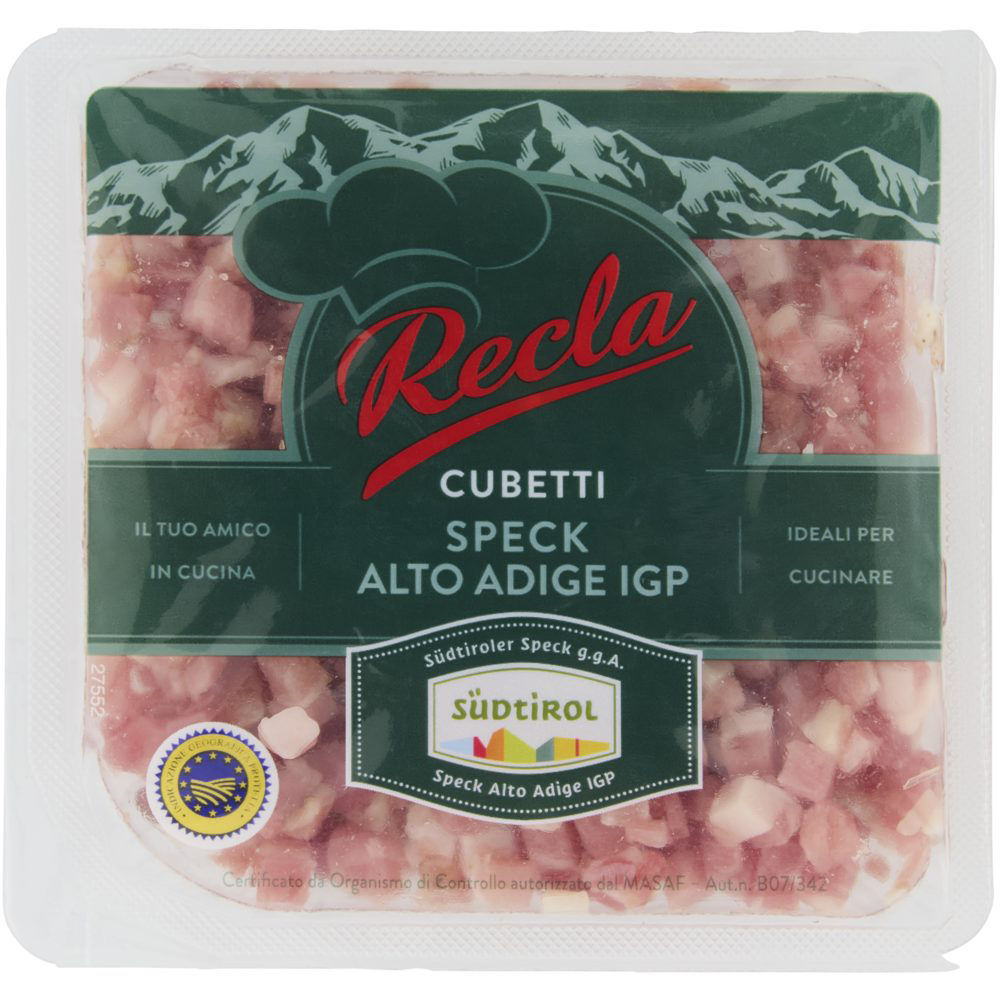 Speck Alto Adige IGP a cubetti 100 gr